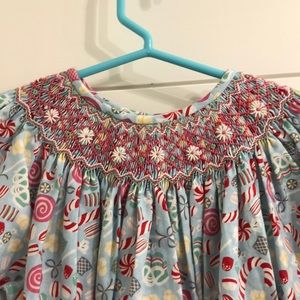 Smocked Christmas/ Gingerbread - Bailey Boys Candy Dress
